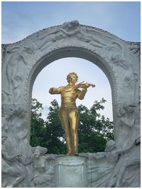 Low angle view of statue of historical building