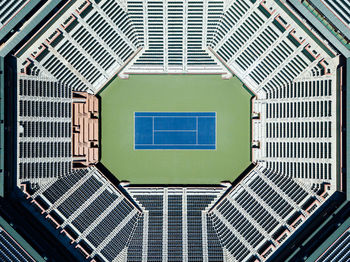 Tennis court that looks like a computer chip