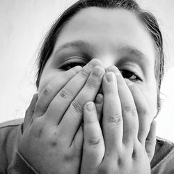 Close-up portrait of girl