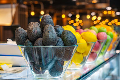 Close-up of food on table