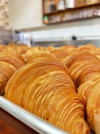 Close-up of bread in store