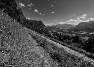 Scenic view of landscape against sky