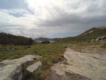 Scenic view of landscape against sky