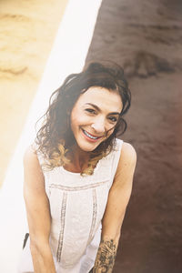 Portrait of a smiling young woman