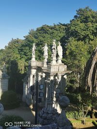 View of temple against clear sky