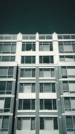 Low angle view of building against clear sky