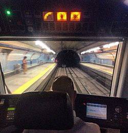 Train passing through train