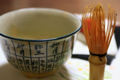Close-up of tea on table,sweets,japanese tea