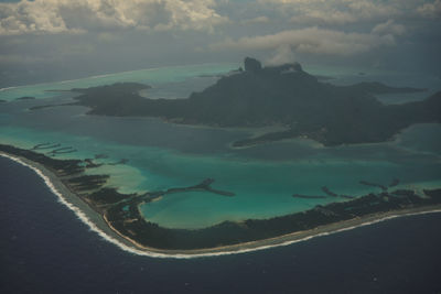 Aerial view of sea