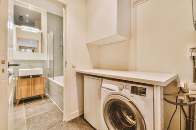 Interior of bathroom