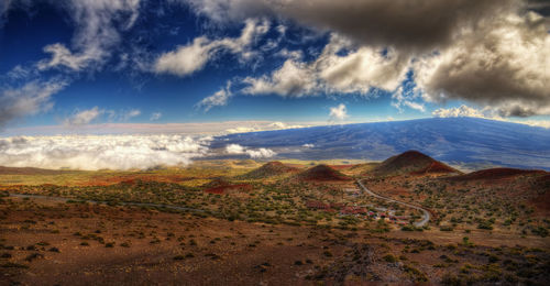 Scenic view of landscape against sky