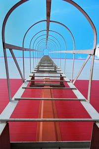 Low angle view of spiral staircase