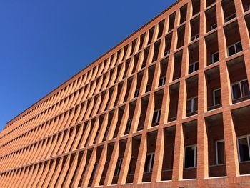 Low angle view of building against clear sky