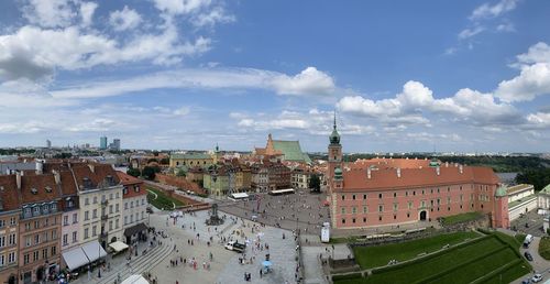 Buildings in city against sky