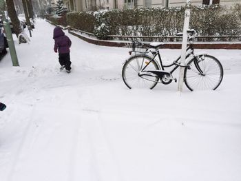Close up of white snow