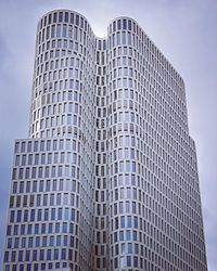 Low angle view of modern building against sky