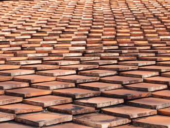 Full frame shot of roof tiles