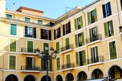 Low angle view of building against sky