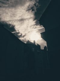 Low angle view of built structure against sky