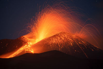 Etna eruption 2022 and winter snow