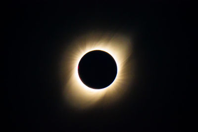 Low angle view of moon against sky