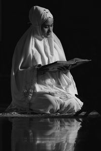 Muslim woman praying