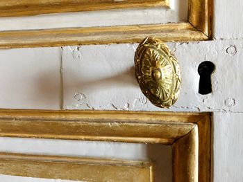 Close-up of old door