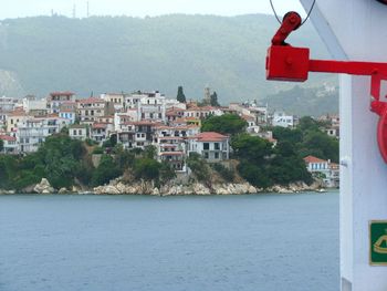 Residential buildings on greek island