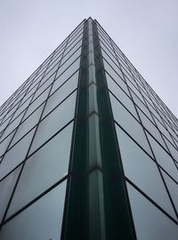 Low angle view of modern building against sky
