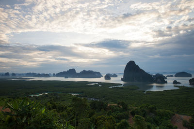 Scenic view of sea against sky