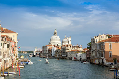 View of grand canal against sky