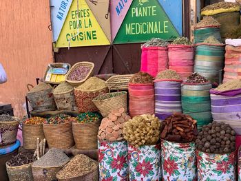 Various vegetables for sale in market