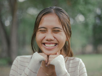 Portrait of a smiling girl