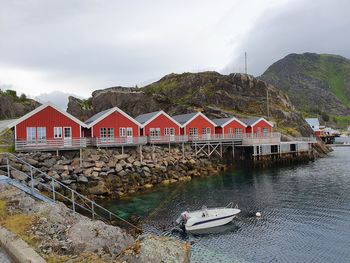 Wooden houses by the sea - lofoten