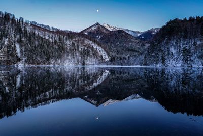 Reflection of mountain in lake