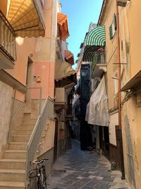 Low angle view of buildings in city