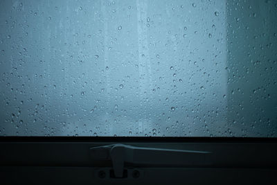 Raindrops on glass window