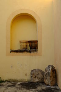 Interior of abandoned building