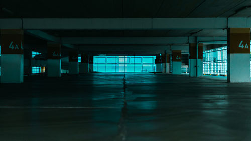 Empty corridor of building