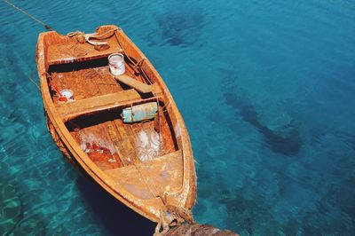Boats in sea