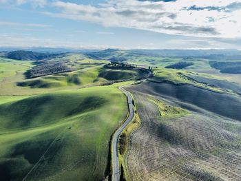 Scenic view of landscape against sky