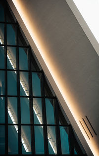 Low angle view of skylight