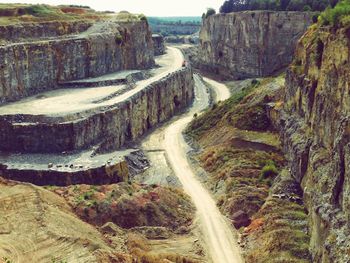 Panoramic view of waterfall