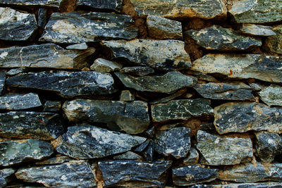 Full frame shot of stone wall