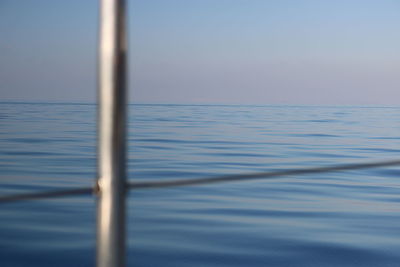 Close-up of sea against sky