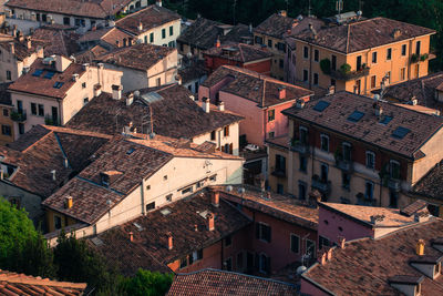 High angle view of cityscape