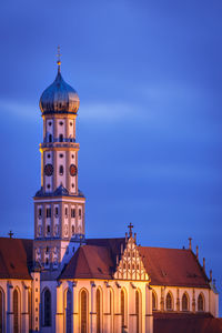 View of historic building against blue sky