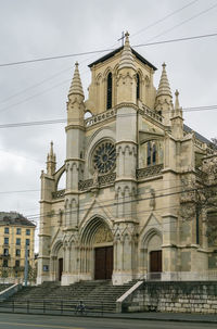 Low angle view of cathedral against sky in city