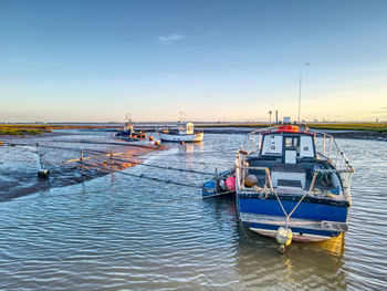 Sunset over stone creek, sunk island, uk