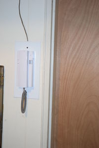 Close-up of closed door